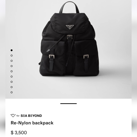 Prada | Bags | Prada Black Renylon Backpack With Minimalist Design